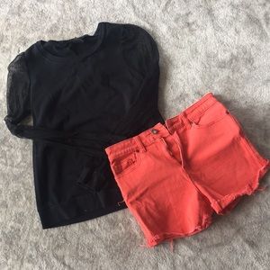 Poppy denim high waist shorts from BDG